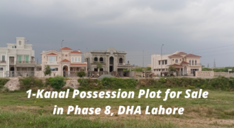 1-Kanal Plot in V-Block for Sale in DHA Phase 8, Lahore