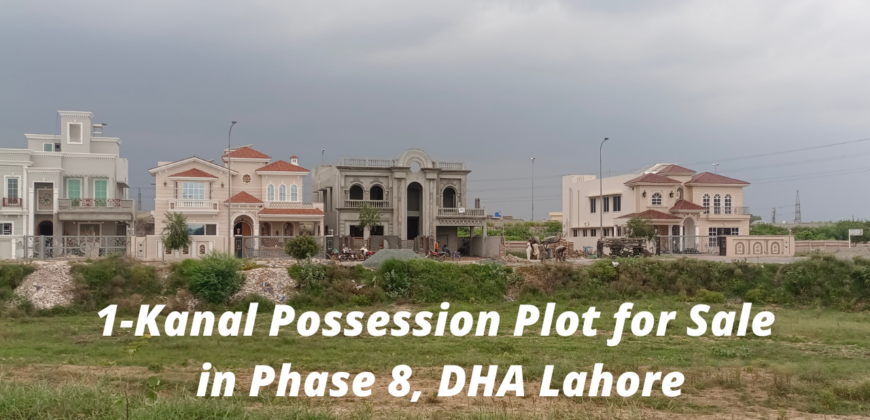 1-Kanal Plot in V-Block for Sale in DHA Phase 8, Lahore