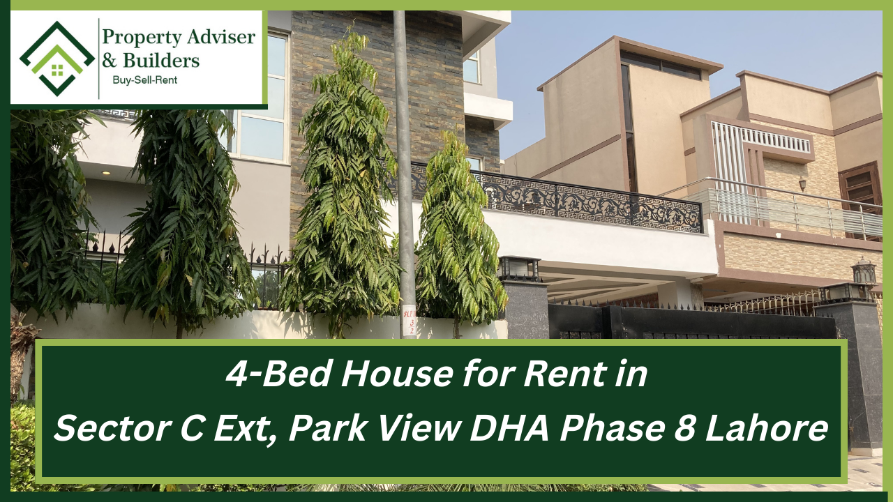 4-Bed with Basement 10 Marla House for Rent in Sec C Ext, Park View Phase 8, DHA Lahore