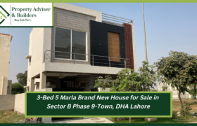 5 Marla Brand New House for Sale in Sector B Phase 9-Town, DHA Lahore