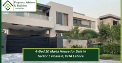 4-Bed 10 Marla House for Sale in Sector L Phase 6, DHA Lahore