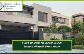 4-Bed 10 Marla House for Sale in Sector L Phase 6, DHA Lahore