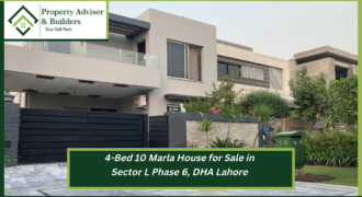 4-Bed 10 Marla House for Sale in Sector L Phase 6, DHA Lahore