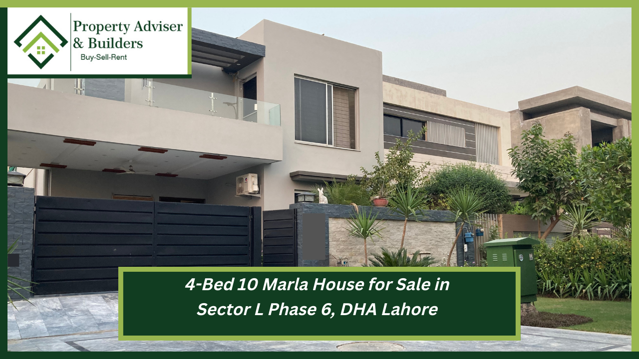 4-Bed 10 Marla House for Sale in Sector L Phase 6, DHA Lahore