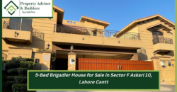 5-Bed Brigadier House for Sale in Sector F Askari 10, Lahore Cantt