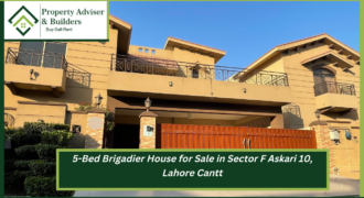 5-Bed Brigadier House for Sale in Sector F Askari 10, Lahore Cantt