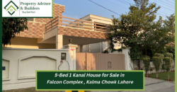 5-Bed 1-Kanal House for Sale in Falcon Complex, Kalma Chowk Lahore ​