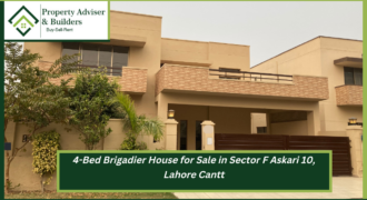 4-Bed Brigadier House for Sale in Sector F Askari 10, Lahore Cantt