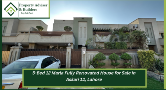 5-Bed 12 Marla Fully Renovated House for Sale in Askari-11, Lahore