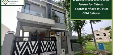 5 Marla Brand New House for Sale in Sector B Phase 9-Town, DHA Lahore